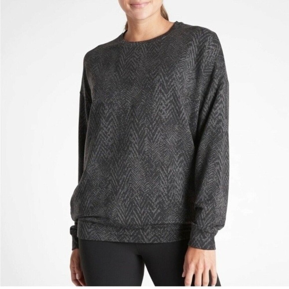 Athleta Studio to Street Splatter Sweatshirt XXS